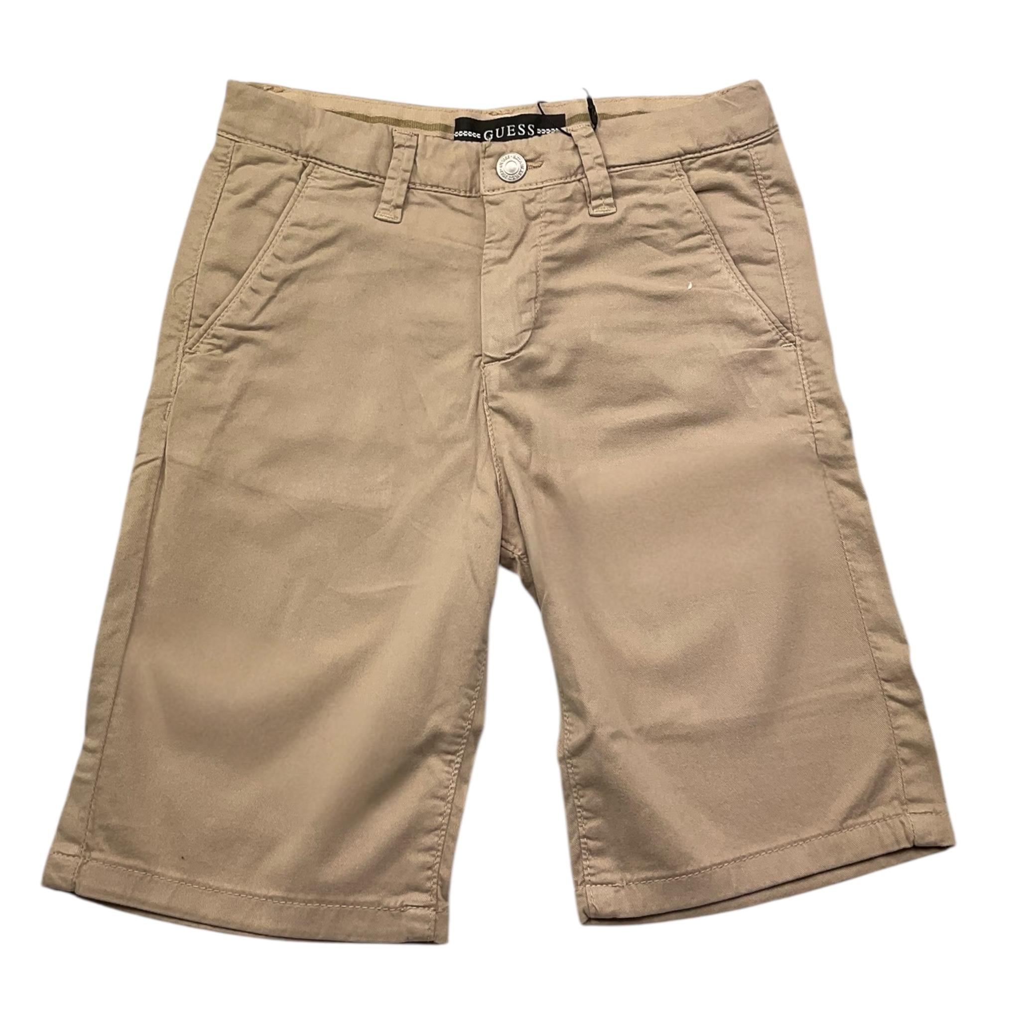 Guess Bermuda Tinta Unita con Girovita Regolabile per Bambino N3GD11WFBY3 BEIGE GUESS 