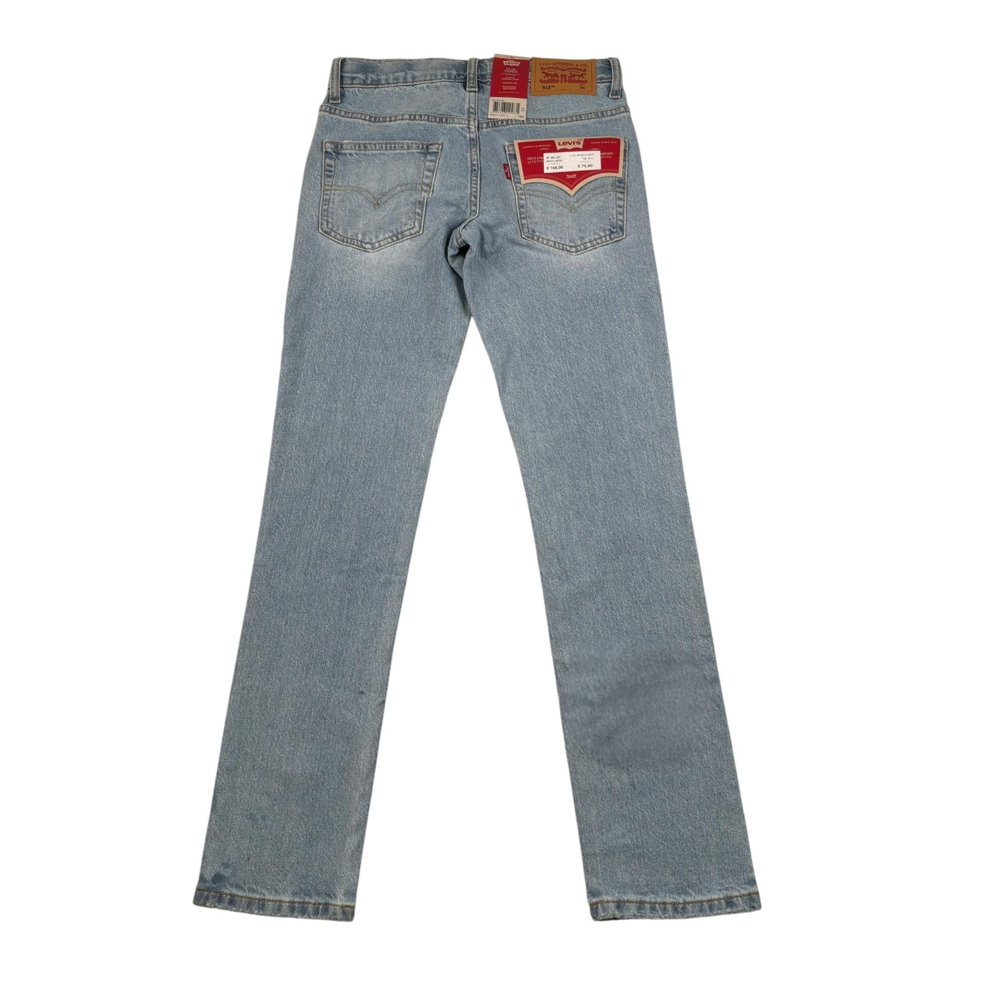Levi'S Jeans tinta unita con Girovita Regolabile Azzurro per Bambino 9EL207 AZZURRO LEVI'S 