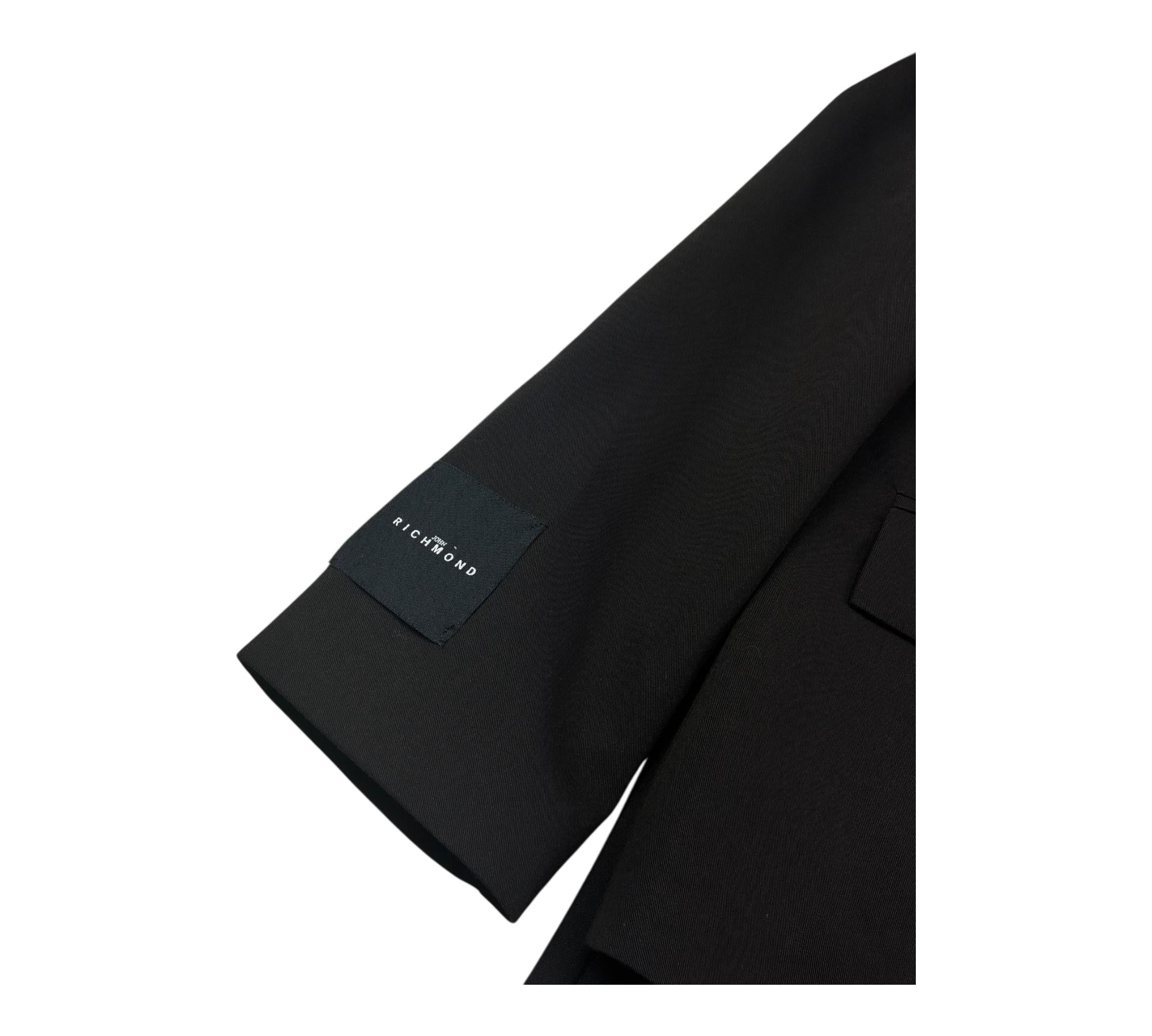 John Richmond Completo 2 Pezzi Giacca-Pantalone Tinta Unita per Bambina RGP26182JP NERO JOHN RICHMOND 