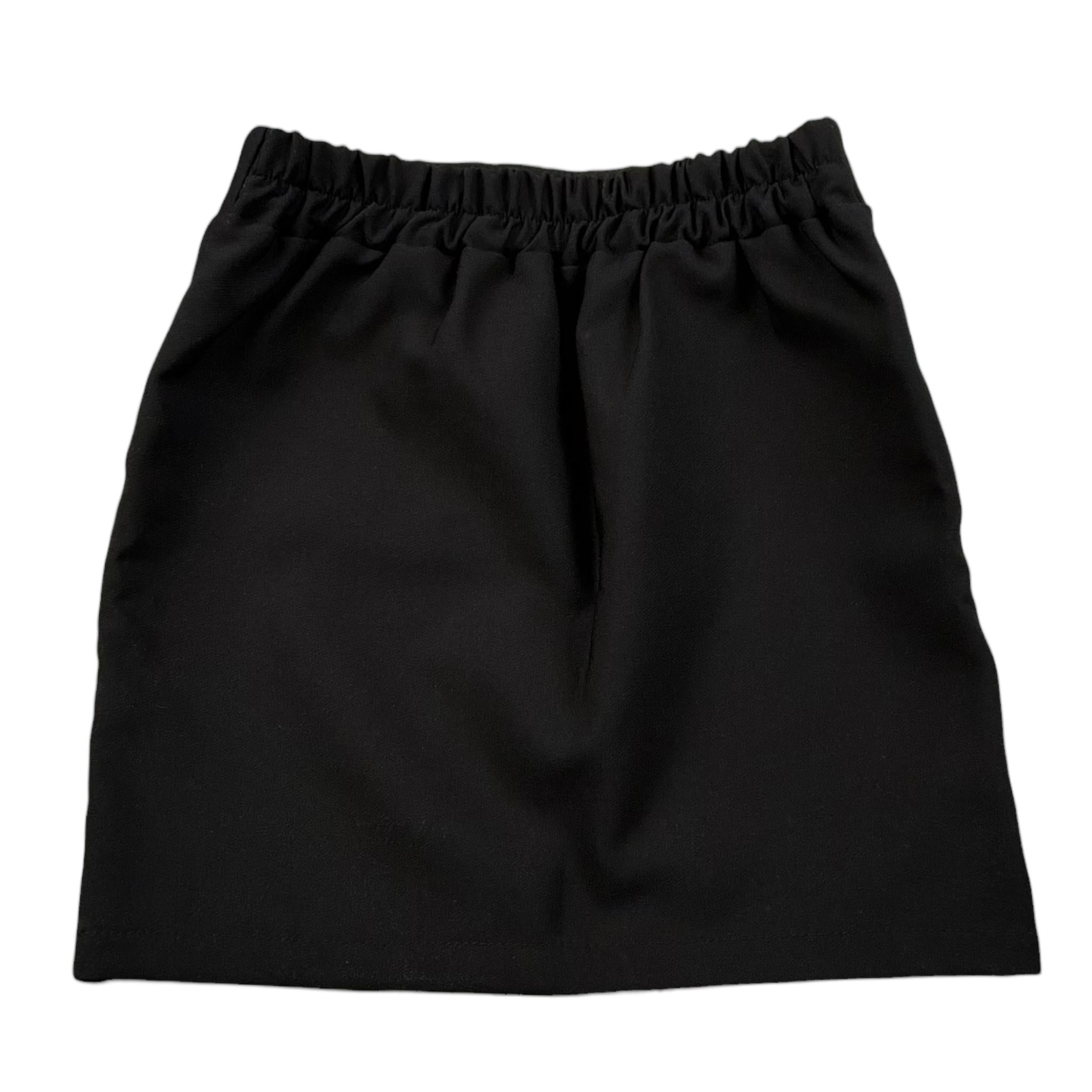 Naice Gonna Tinta Unita con Spilla per Bambina 24162 NERO NAICE 