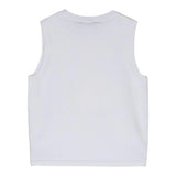 Twinset Gilet Tinta Unita Con Stampa In Rilievo Bianco Per Bambina