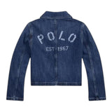 Ralph Lauren Giubbino In Denim Tinta Unita con Bottoni per Bambino 313957660001 BLU RALPH LAUREN 