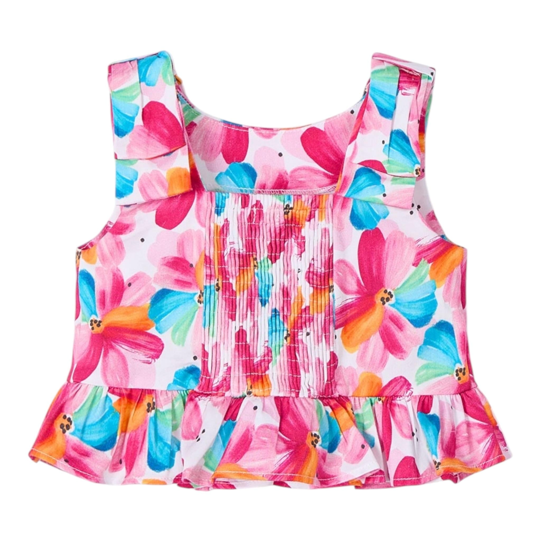 Mayoral Top Giromanica Stampa Fantasia Floreale per Neonata 302350 BIANCO MAYORAL 