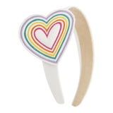 Agatha Ruiz Cerchietto Capelli Con Applicazione Cuore Bianco Per Bambina