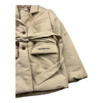 TRUSSARDI giubbino tinta unita con cinturino Beige per Bambina TGA25118PI BEIGE TRUSSARDI 