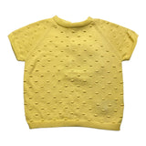 Wedoble T-Shirt Girocollo Tinta Unita Giallo Per Neonata