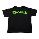 Blauer T-Shirt Girocollo Tinta Unita con Stampa per Neonato 25SBLKH02565 NERO BLAUER 