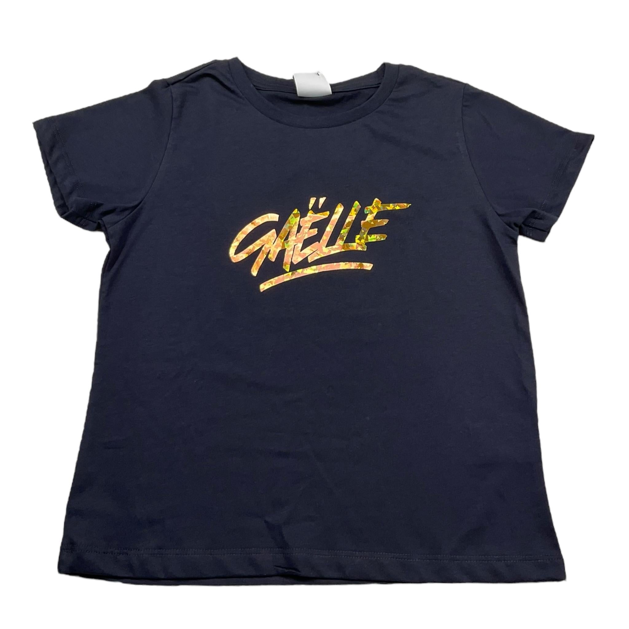 Gaelle T-Shirt Girocollo Tinta Unita con Stampa Logo per Bambina 2941T0155 BLU GAELLE 