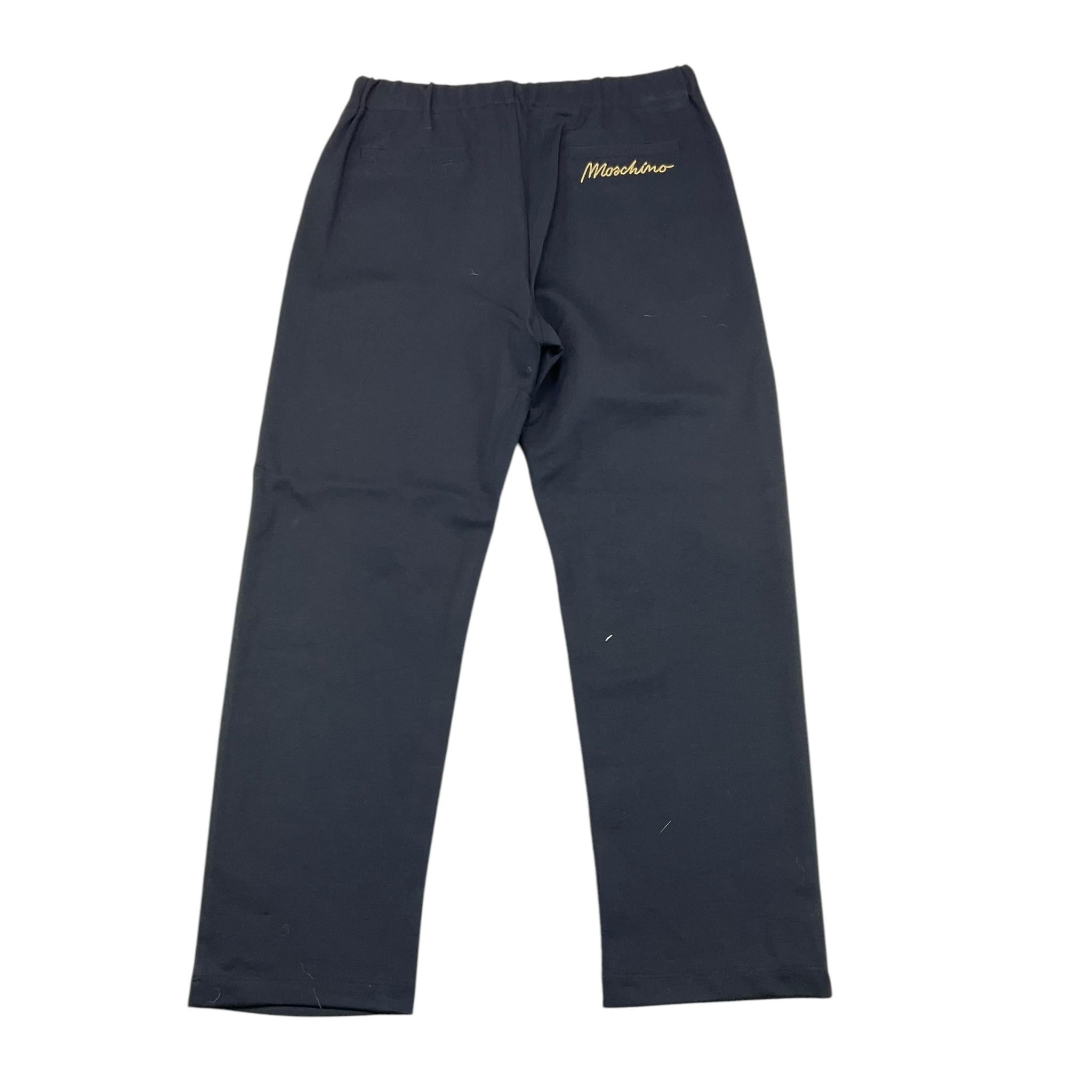 MOSCHINO pantalone tinta unita con bottone Nero per Bambina HDP06O NERO MOSCHINO 