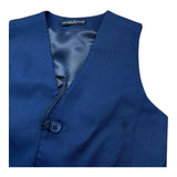 Manuel & Frank Gilet Tinta Unita per Bambino MF5011B BLU MANUEL & FRANK 