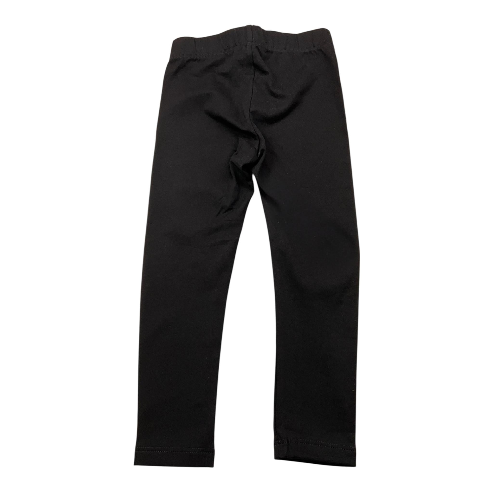 Mousse Leggins Tinta Unita con Stampa per Bambina SKL375B NERO MOUSSE 