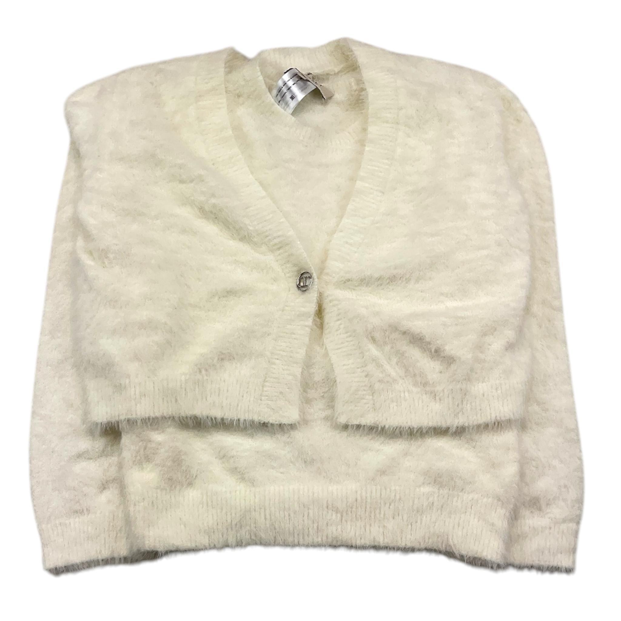 MOSCHINO set cardigan-canotte tinta unita Panna per Bambina 242GJ3211 PANNA TWINSET 