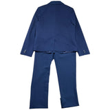 Carlo Pignatelli Completo 4 Pezzi Giacca-Panciotto-Pantalone-Cravatta Blu Per Bambino