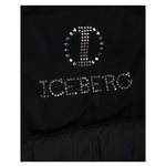 ICEBERG giubbino tinta unita con cappuccio e brillantini Nero per Bambina GBICE5353J NERO ICEBERG 