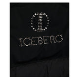 ICEBERG giubbino tinta unita con cappuccio e brillantini Nero per Bambina GBICE5353J NERO ICEBERG 