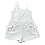 Fun & Fun Tuta Intera Tinta Unita con Applicazioni per Bambina FNCBDR010599 BIANCO FUN & FUN 