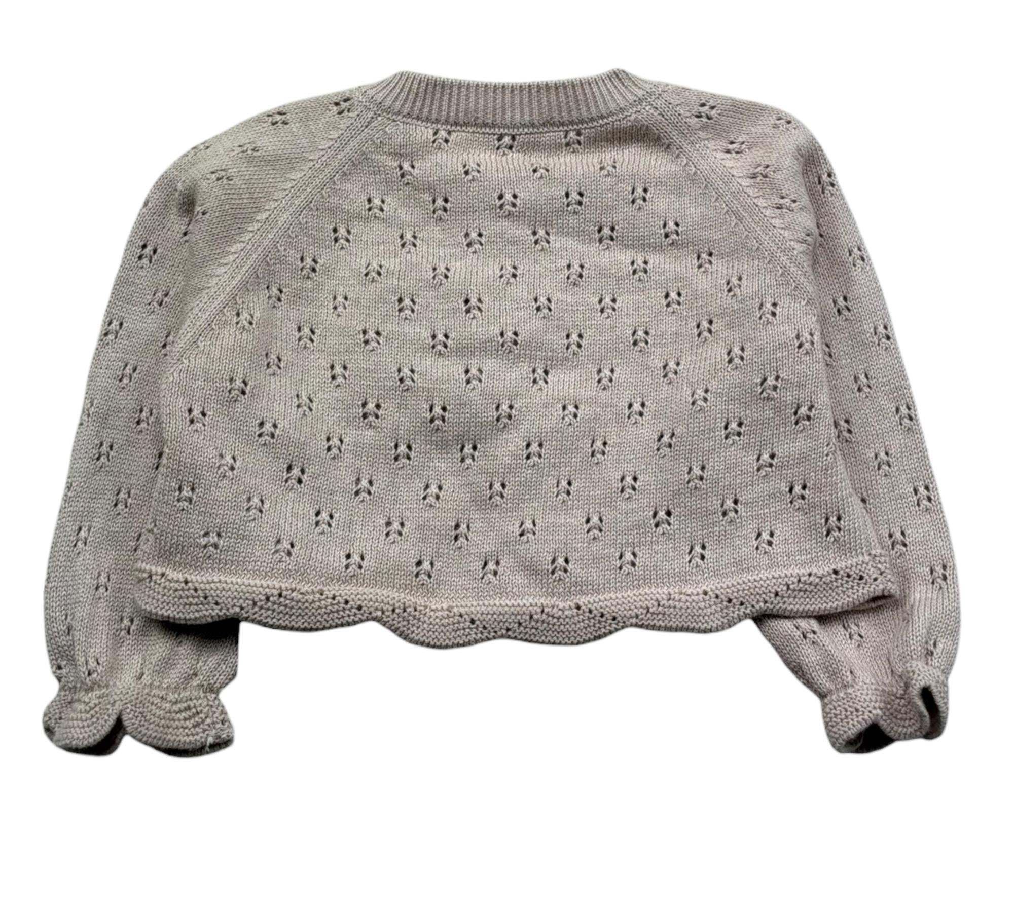 Le Bebe Coprispalle Tinta Unita con Traforato per Neonata LBG6269 BEIGE LE BEBE 