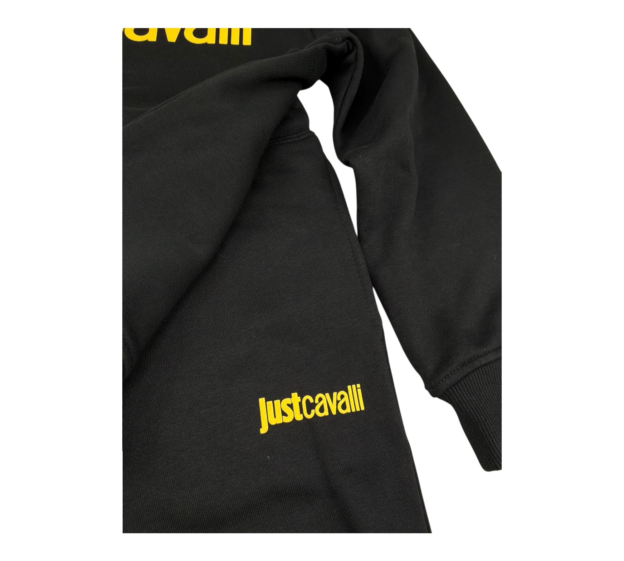 Just Cavalli Completo 2 Pezzi Felpa-Pantalone Tinta Unita per Bambino JBP26022CF NERO JUST CAVALLI 