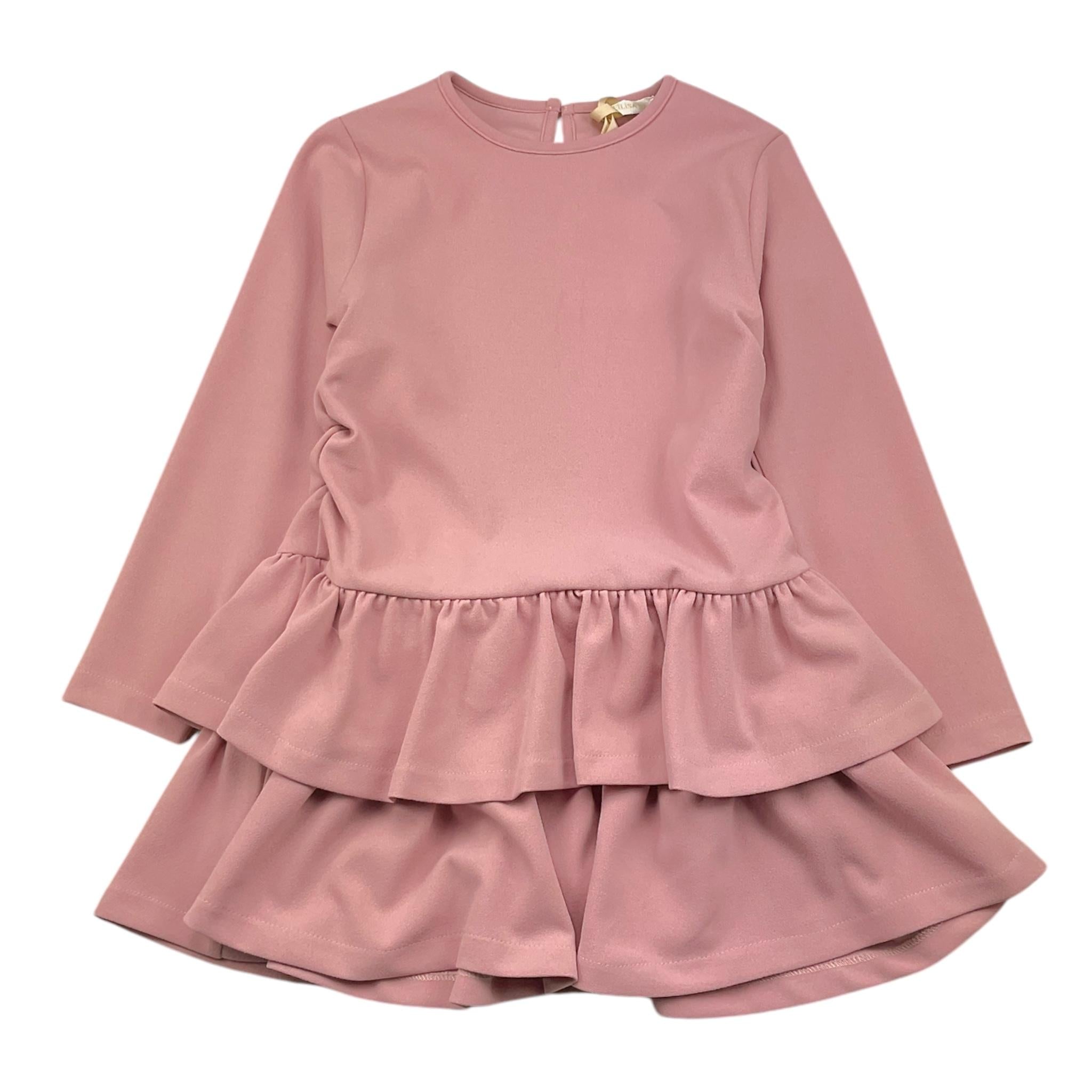 MEILISA BAI abito girocollo tinta unita Rosa per Bambina FL5899 ROSA MEILISA BAI 