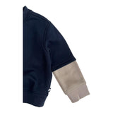 K-WAY felpa bicolore girocollo con logo Blu/beige per Bambino K8138BW BLU/BEIGE K-WAY 