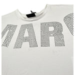 Marc Ellis T-Shirt Girocollo Tinta Unita con Brillantini per Bambina JMJTS01165 BIANCO MARC ELLIS 
