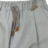 Eleventy Pantalone Tinta Unita con Elastico In Vita per Bambino ES6P20 AZZURRO ELEVENTY 