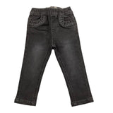 CANADA HOUSE jeans tinta unita con girovita regolabile Nero per Neonata 24463210 NERO CANADA HOUSE 