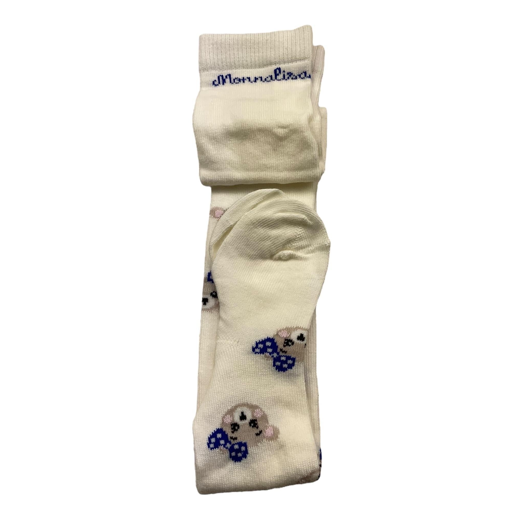 MONNALISA calze tinta unita con stampa  Panna per Neonata 39D009X PANNA MONNALISA 