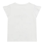 Guess T-Shirt Tinta Unita con Stampa per Bambina K5RI14K6YW4 BIANCO GUESS 