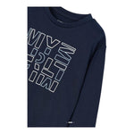 MAYORAL shirt girocollo tinta unita con stampa Blu per Bambino 173XX BLU MAYORAL 