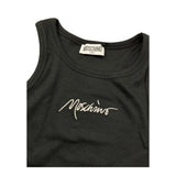 Moschino Canotta Tinta Unita A Costine per Bambina HDM06MX NERO MOSCHINO 
