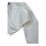 Nunzia Corinna Giacca Crop Tinta Unita per Bambina NJ1115677 PANNA NUNZIA CORINNA 