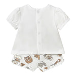 Mayoral Completo 2 Pezzi T-Shirt-Culotte per Neonata 1256 BIANCO MAYORAL 