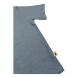 Petit Indi T-Shirt Tinta Unita con Bottone per Bambino SS25BK7655J BLU PETIT INDI 