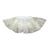 Y-CLU gonna tinta unita con tulle Bianco per Neonata YN20744 BIANCO Y-CLU 
