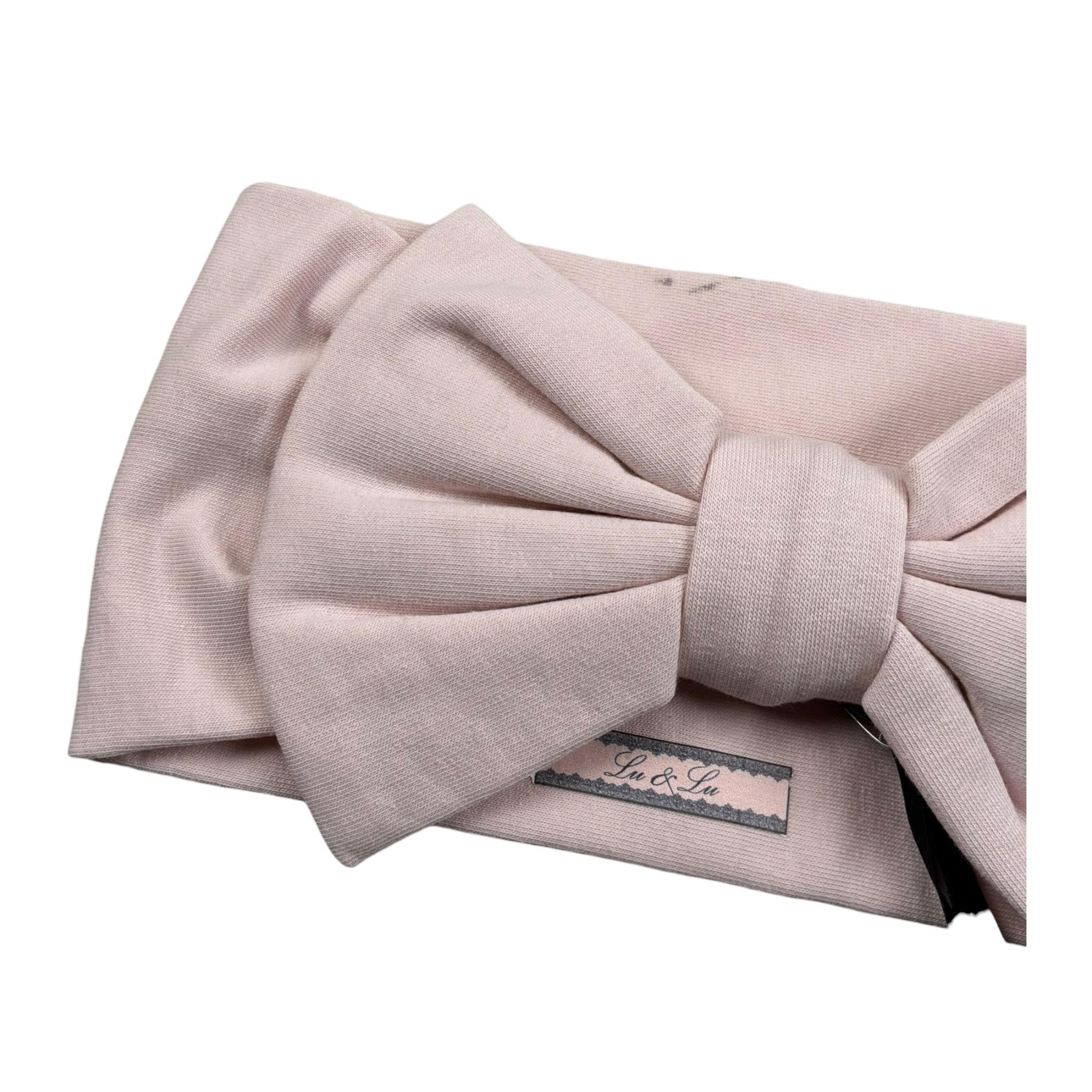 Lu & Lu  Fascia Capelli Tinta Unita con Fiocco per Bambina ART1 ROSA LU & LU 