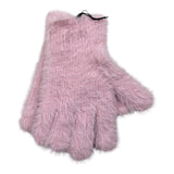 guanti tinta unita con logo GUAA ROSA JUICY COUTURE 