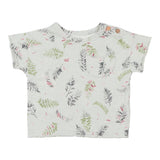 Play Up T-Shirt Girocollo Tinta Unita Con Stampe In Contrasto Verde Acqua Per Neonato