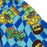 Mousse Costume Modello Bermuda Tinta Unita con Stampa per Neonato DINOBEACHN VERDE ACQUA MOUSSE 