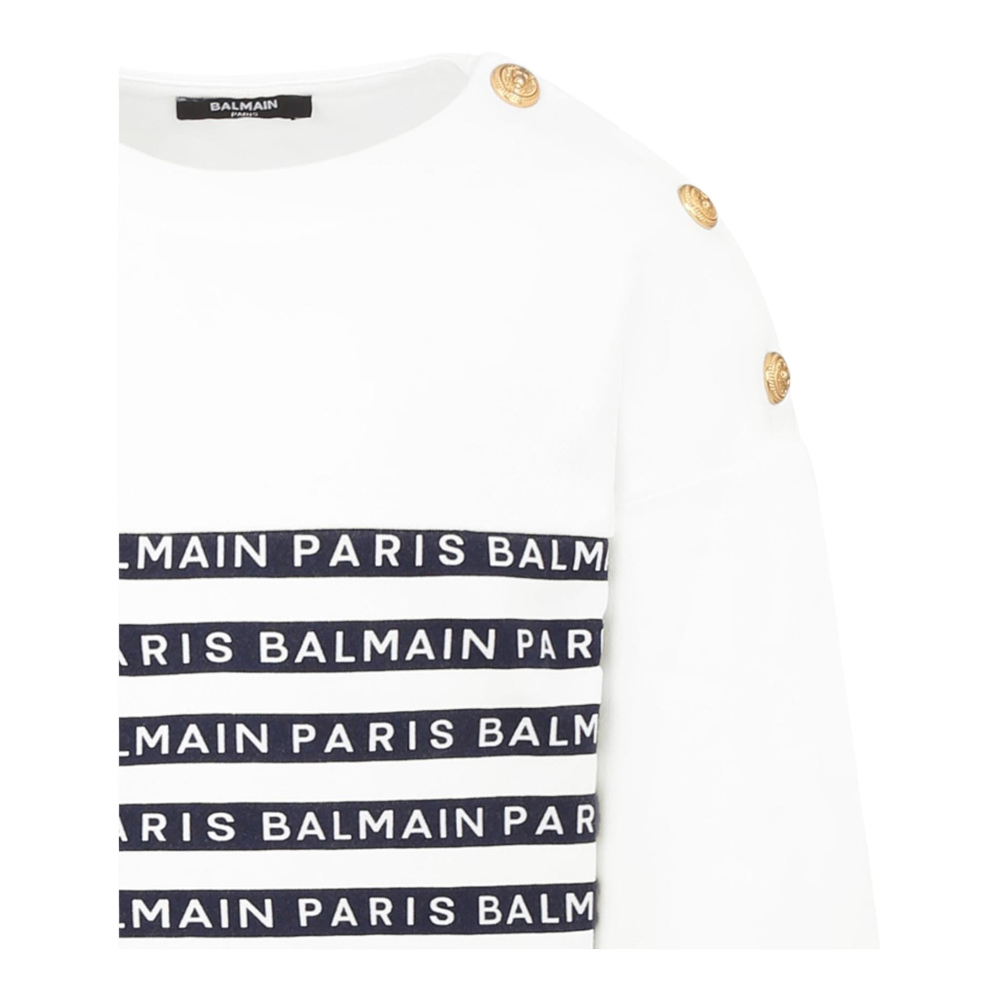 BALMAIN completo 2pz felpa-gonna Bianco per Bambina BU3B20 BIANCO BALMAIN 
