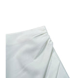 Y-Clu Gonna Tinta Unita con Elastico In Vita per Bambina Y19046 BIANCO Y-CLU 