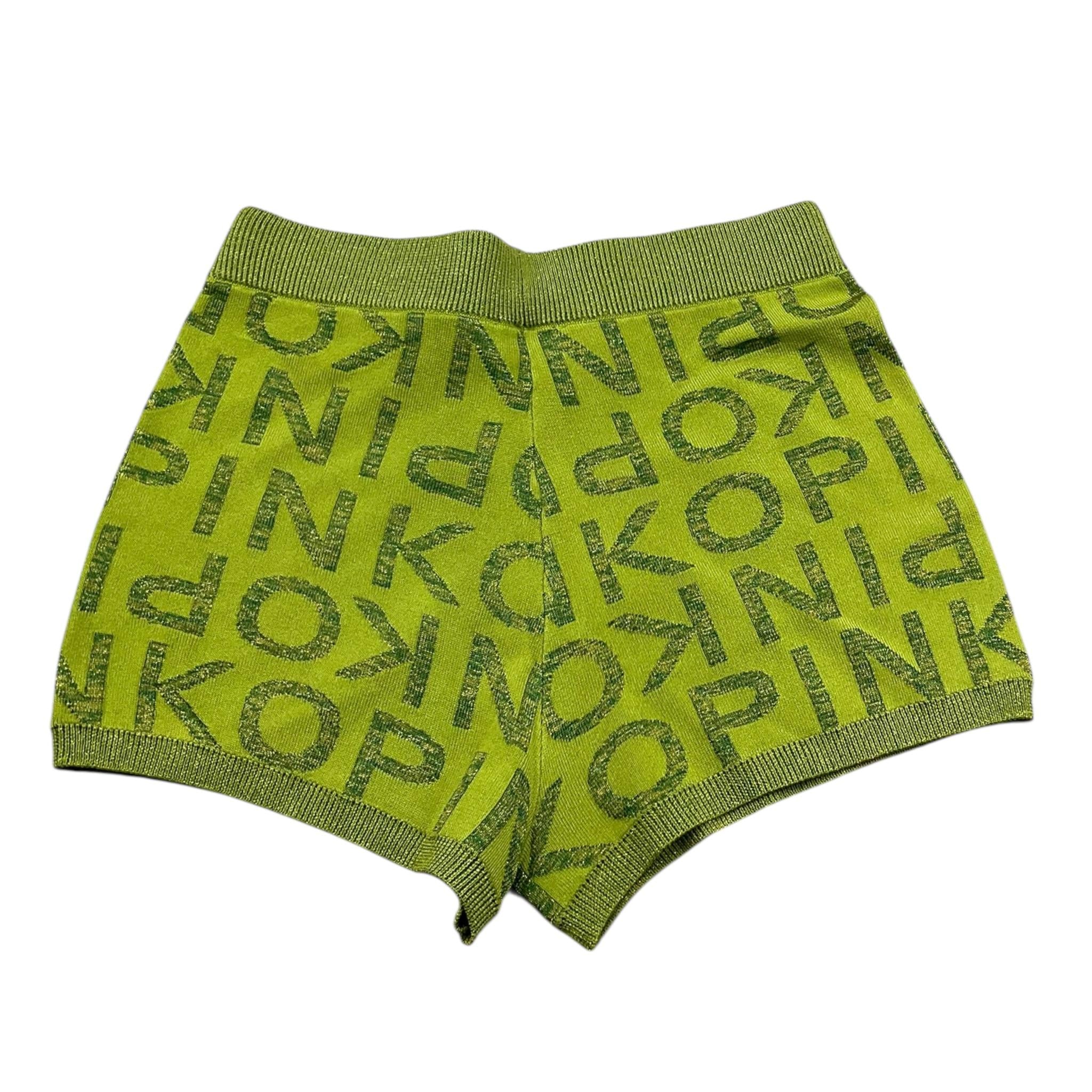 Pinko Shot In Filo Tinta Unita con Logo per Bambina KFBE004 VERDE PINKO 