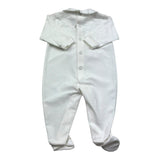 I Delfi Tutina Manica Lunga Tinta Unita per Neonata 25P5100 BIANCO I DELFI 