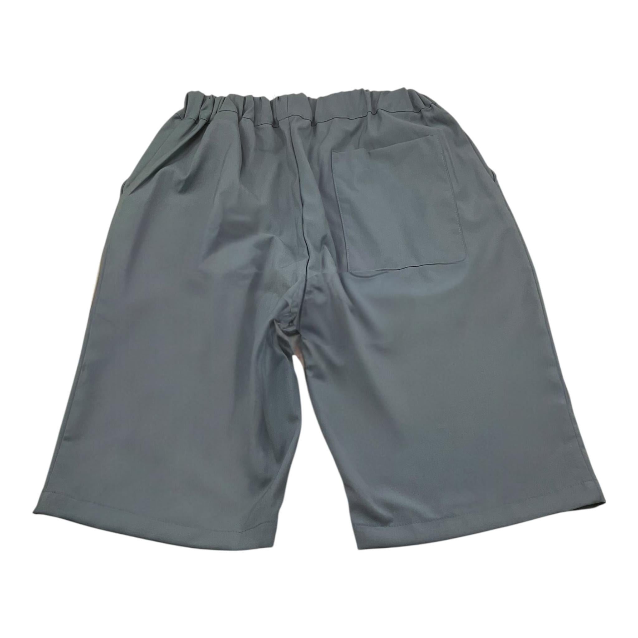 Mood_One Bermuda Tinta Unita con Elastico In Vita per Bambino BBERMUDA BLU MOOD_ONE 