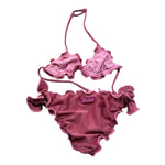 Saint Barth Costume 2 Pezzi Triangolo-Mutandina Lurex per Bambina CRIS001 ROSA SAINT BARTH 