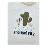 Manuel Ritz T-Shirt Girocollo Tinta Unita con Ricamo per Neonato MR3117NX BIANCO MANUEL RITZ 