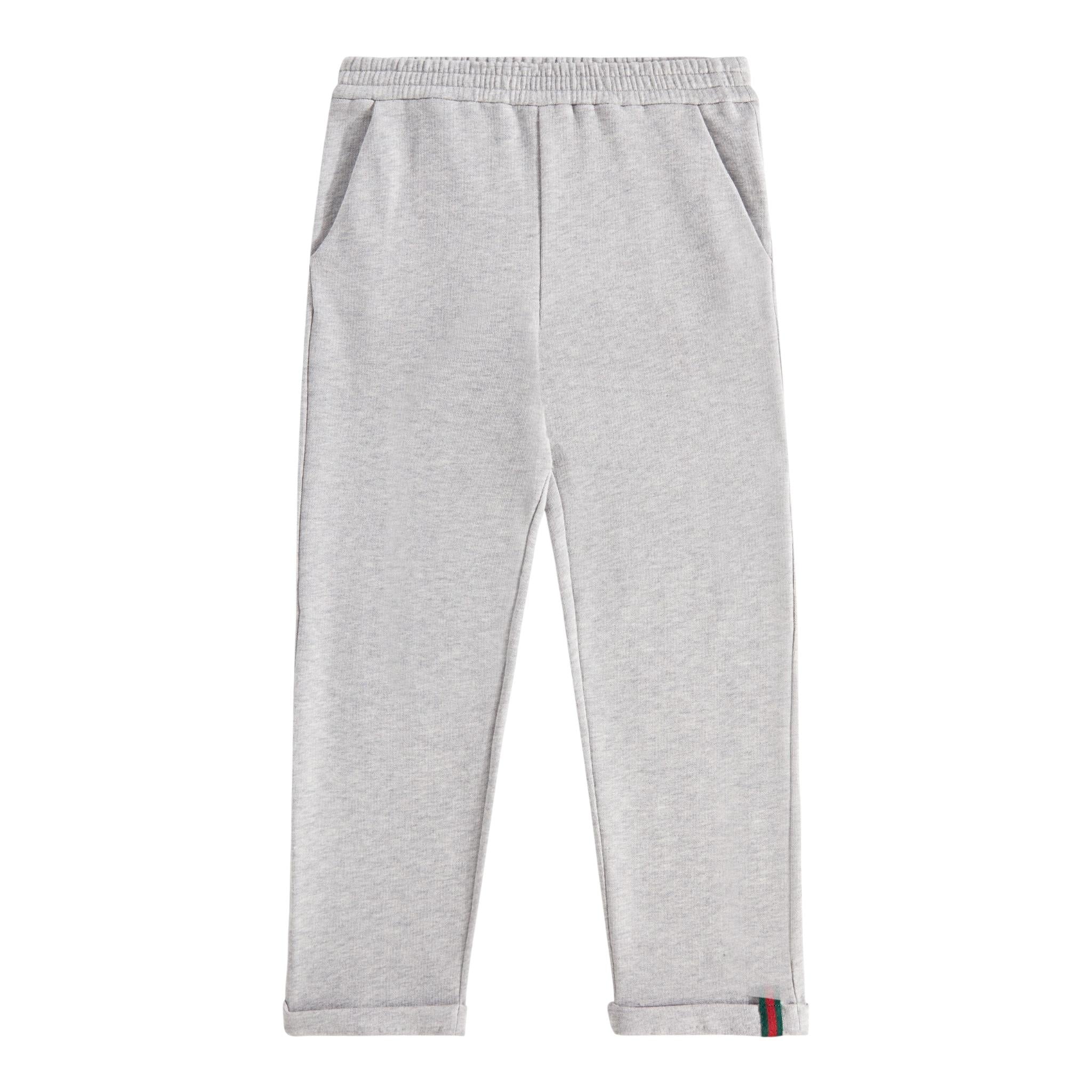 GUCCI pantalone tuta tinta unita Grigio per Bambino 786753 GRIGIO GUCCI 