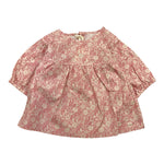 Babe & Tess Camicia Tinta Unita con Stampa Fiori per Neonata 03518078N ROSA BABE & TESS 