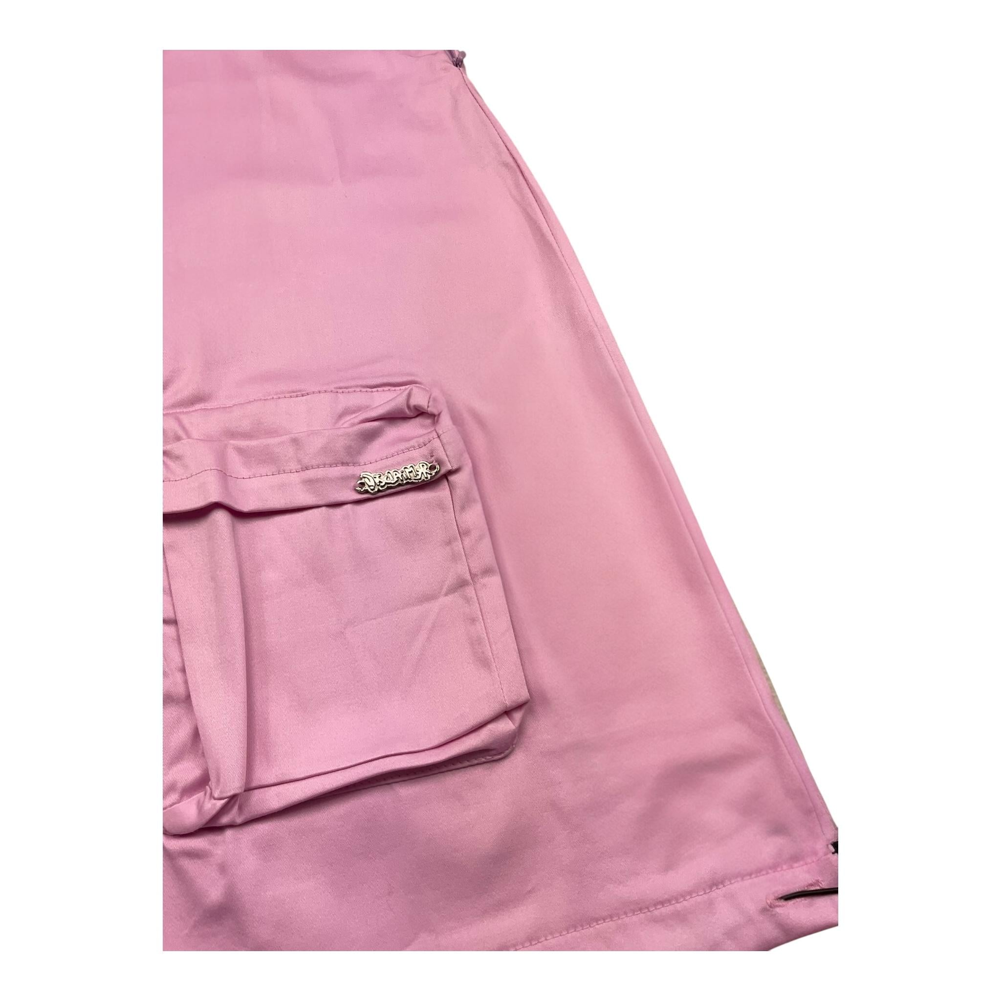 Disclaimer Abito Giromanica Tinta Unita con Tasche per Bambina 25EDK58566 ROSA DISCLAIMER 