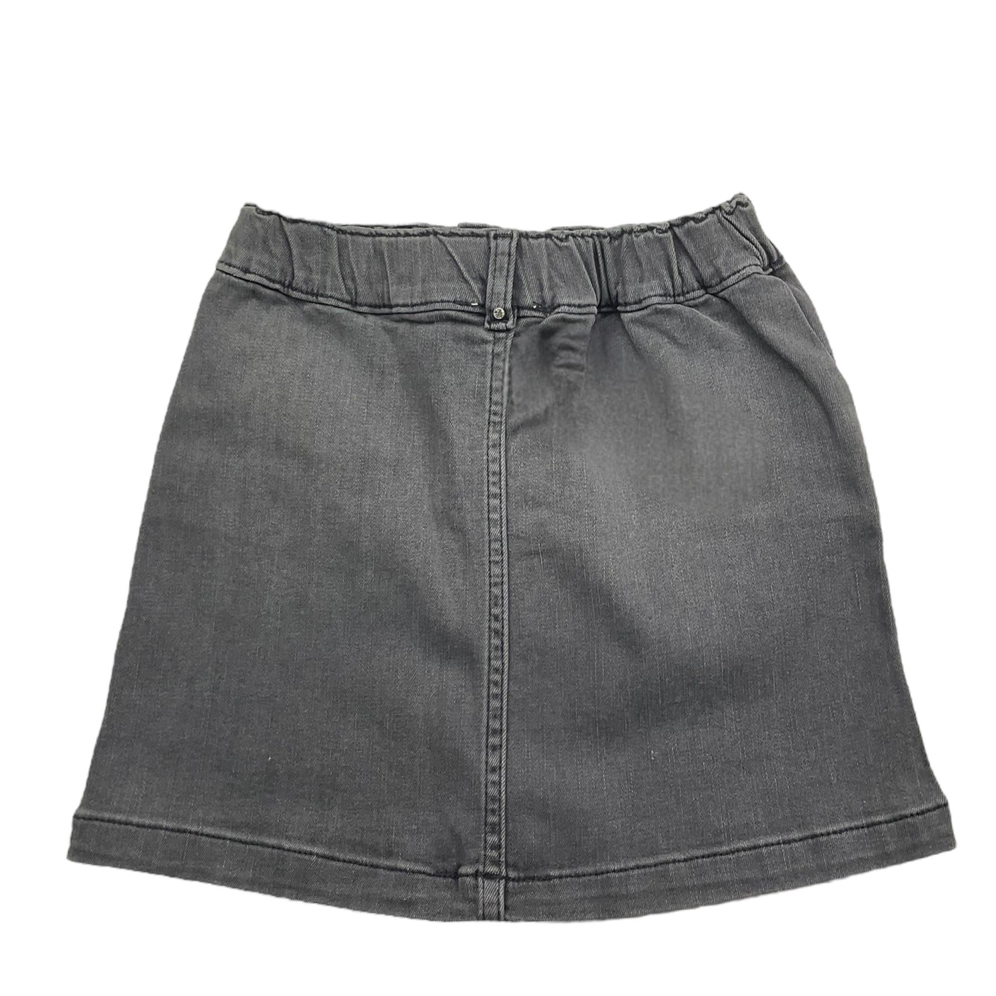 LIU JO gonna tinta unita in denim Grigio per Bambina KF4080D4119 GRIGIO LIU JO 